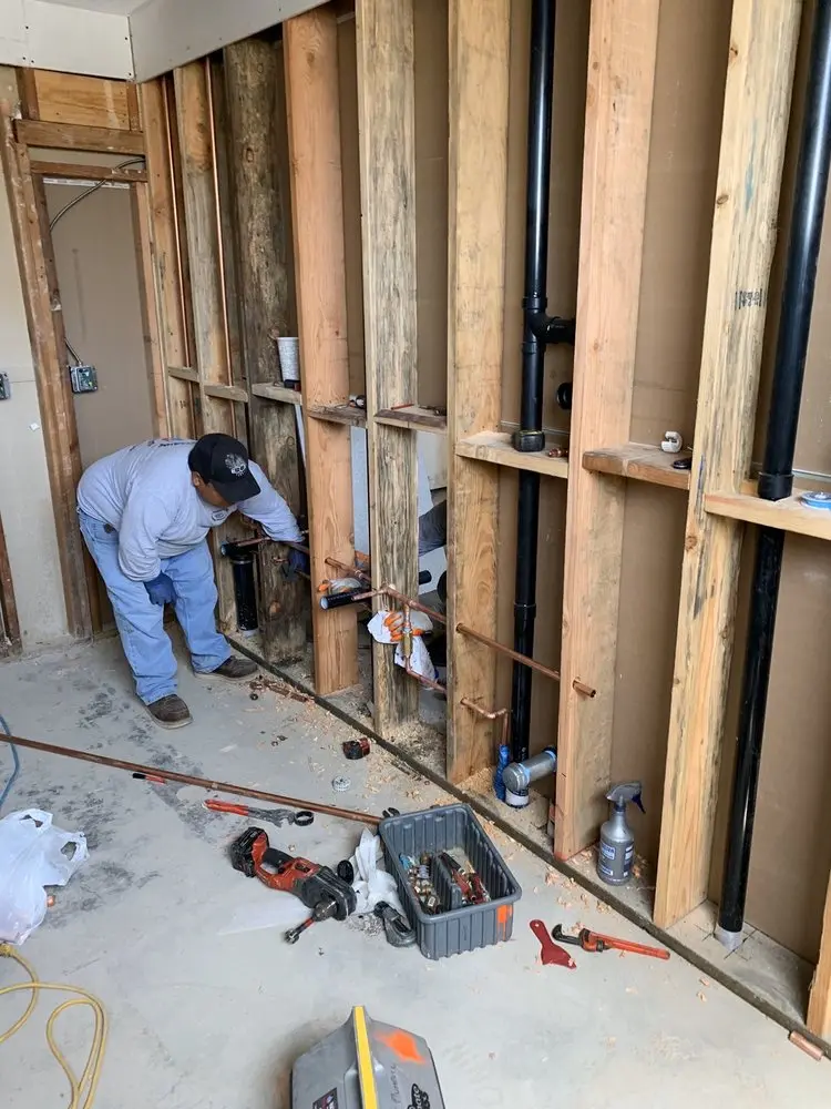 Commercial rough-in plumbing for Trenchless Sewer Repair in Jamestown Village